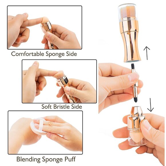 Premium Makeup Brush Travel Makeup Brush set Dual Ended(1 Pack) - Picture 3 of 11